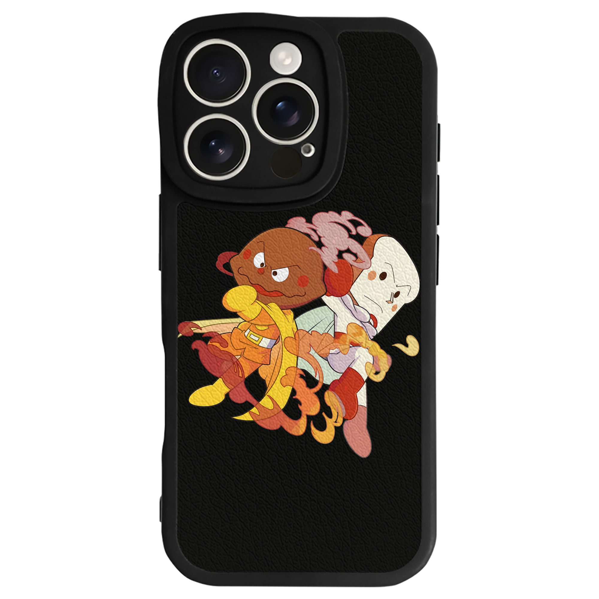 （画像用） アンパンマン Anpanman 【iPhone 16シリーズ対応】シリコンスマホケース（レザー調） 材質：シリコン